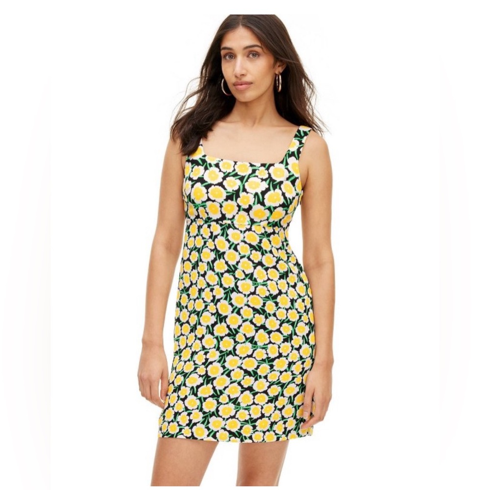 Diane Von Furstenberg for Target yellow and black poppy dress